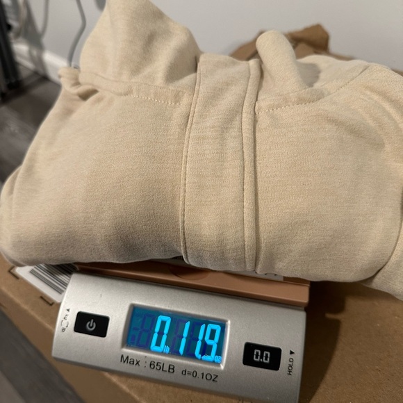 Avalanche 3/4 Zip Long Sleeve Pullover Sweatshirt Beige Women’s Size Large - Picture 9 of 9